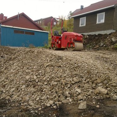 Brunt hus